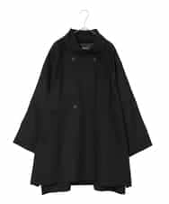 RLUAE10650 HIROKO BIS GRANDE(ヒロコ ビス グランデ) 【大きいサイズ】スタンドカラーリバージャージーコート ブラック