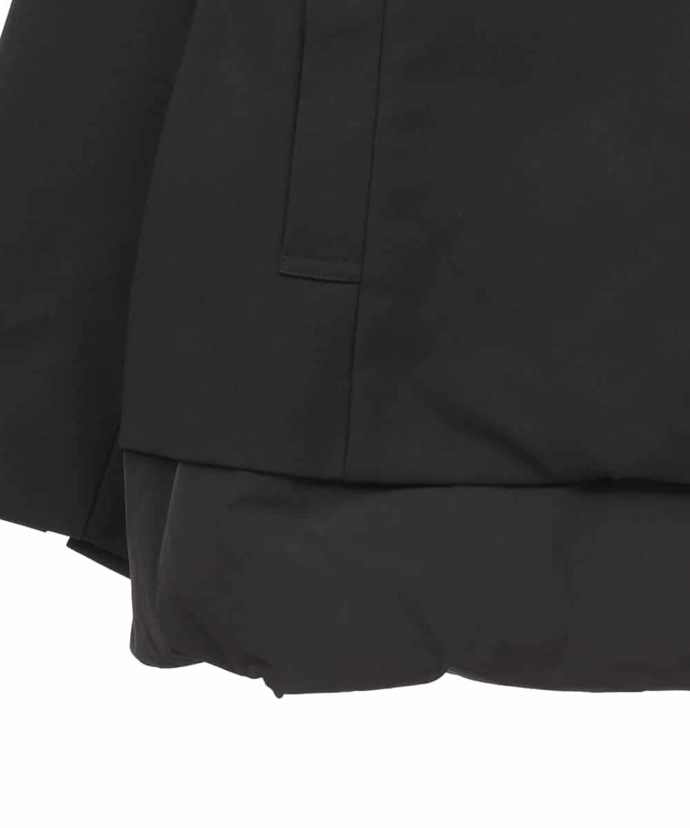 RLUAE40560 HIROKO BIS GRANDE(ヒロコ ビス グランデ) レイヤード風ツイルダウンコート ブラック