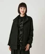 RLUAE40560 HIROKO BIS GRANDE(ヒロコ ビス グランデ) レイヤード風ツイルダウンコート ブラック