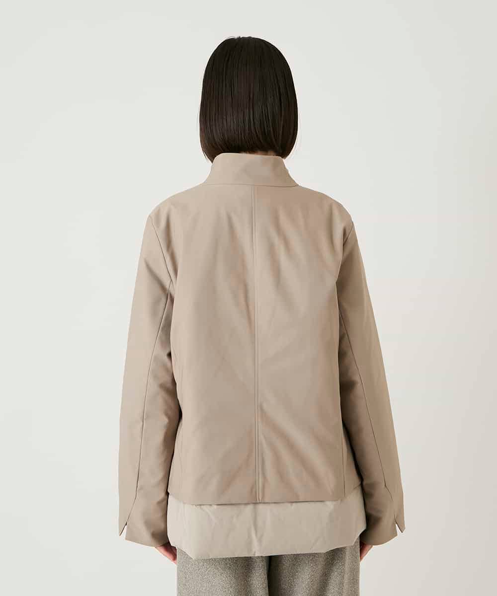 RLUAE40560 HIROKO BIS GRANDE(ヒロコ ビス グランデ) レイヤード風ツイルダウンコート ブラック