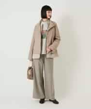 RLUAE40560 HIROKO BIS GRANDE(ヒロコ ビス グランデ) レイヤード風ツイルダウンコート ブラック