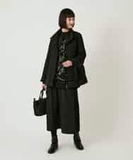 RLUAE40560 HIROKO BIS GRANDE(ヒロコ ビス グランデ) レイヤード風ツイルダウンコート ブラック