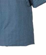 RLUAF01610 HIROKO BIS GRANDE(ヒロコ ビス グランデ) 【大きいサイズ】千鳥プリントテープアクセントダウンコート ネイビー