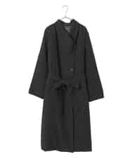 RLUAF40650 HIROKO BIS GRANDE(ヒロコ ビス グランデ) 【大きいサイズ】中綿入りロングコート ブラック