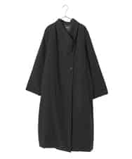 RLUAF40650 HIROKO BIS GRANDE(ヒロコ ビス グランデ) 【大きいサイズ】中綿入りロングコート ブラック