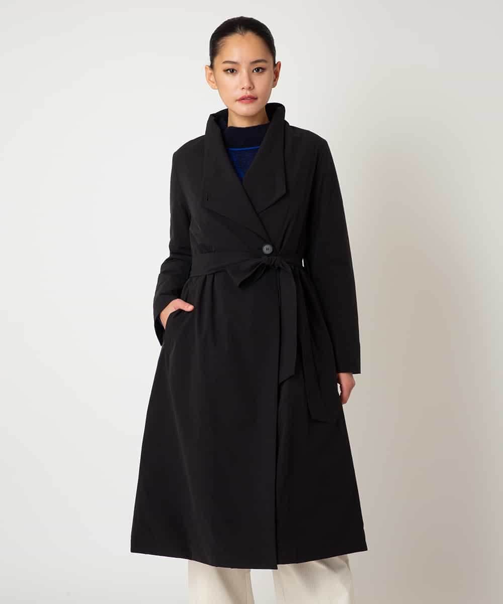 RLUAF40650 HIROKO BIS GRANDE(ヒロコ ビス グランデ) 【大きいサイズ】中綿入りロングコート ブラック