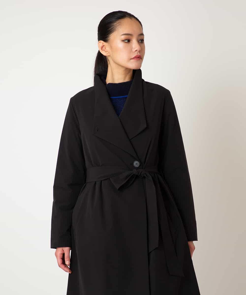 RLUAF40650 HIROKO BIS GRANDE(ヒロコ ビス グランデ) 【大きいサイズ】中綿入りロングコート ブラック