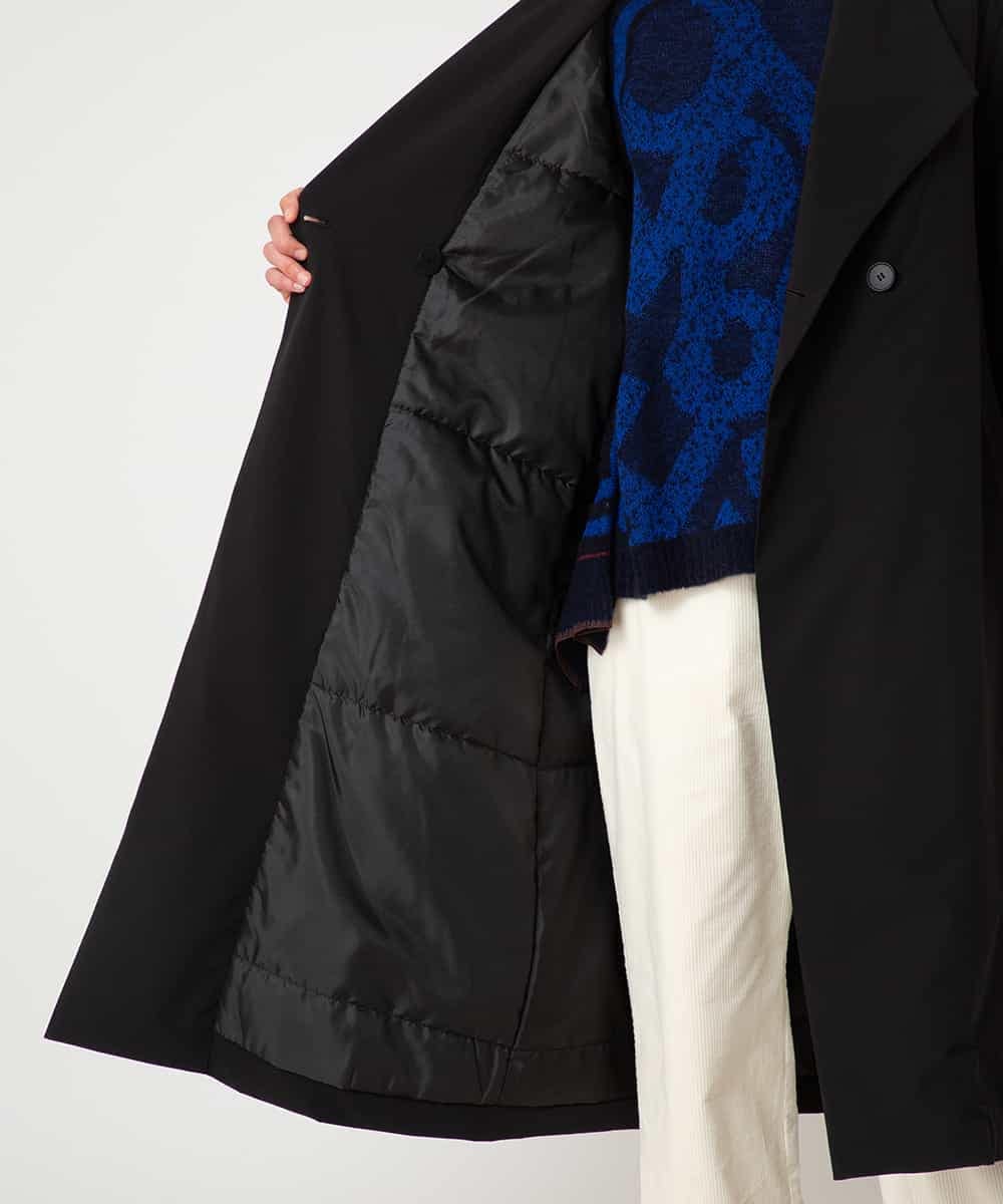 RLUAF40650 HIROKO BIS GRANDE(ヒロコ ビス グランデ) 【大きいサイズ】中綿入りロングコート ブラック