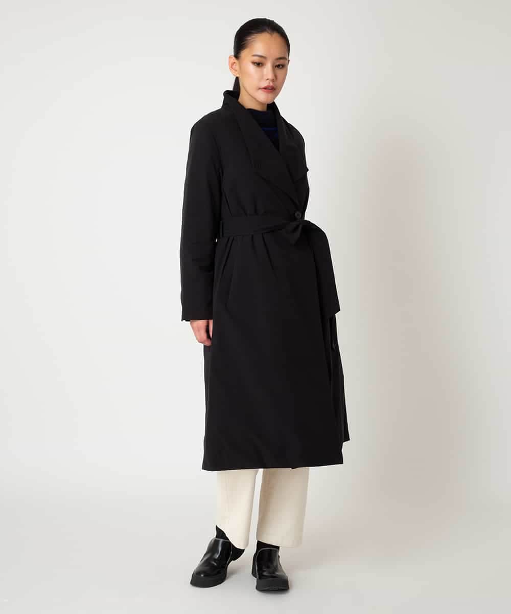 RLUAF40650 HIROKO BIS GRANDE(ヒロコ ビス グランデ) 【大きいサイズ】中綿入りロングコート ブラック