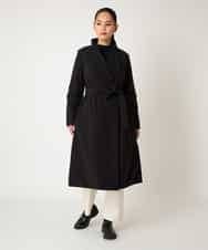 RLUAF40650 HIROKO BIS GRANDE(ヒロコ ビス グランデ) 【大きいサイズ】中綿入りロングコート ブラック