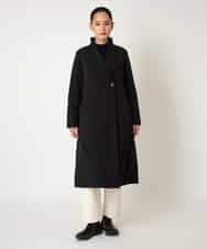 RLUAF40650 HIROKO BIS GRANDE(ヒロコ ビス グランデ) 【大きいサイズ】中綿入りロングコート ブラック