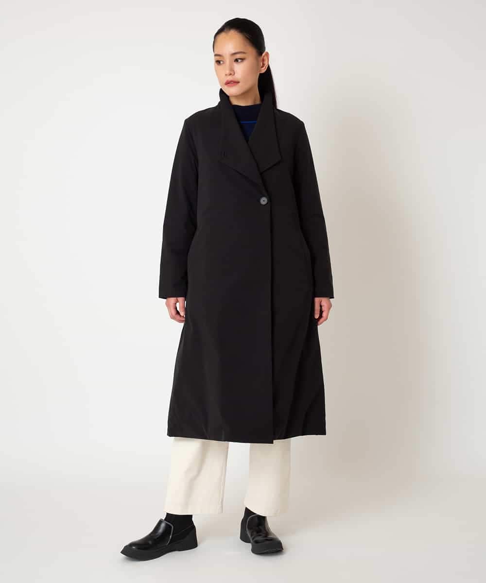 RLUAF40650 HIROKO BIS GRANDE(ヒロコ ビス グランデ) 【大きいサイズ】中綿入りロングコート ブラック