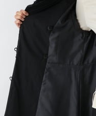 RLUAT30710 HIROKO BIS GRANDE(ヒロコ ビス グランデ) 異素材ドッキングコート ブラック
