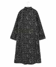 RLUAW15740 HIROKO BIS GRANDE(ヒロコ ビス グランデ) グレンチェックキルティングコート ブラック