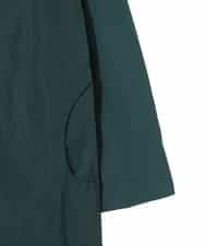 RLUCD01560 HIROKO BIS GRANDE(ヒロコ ビス グランデ) 【大きいサイズ】メモリータフタフリルカラーコート ブラウン