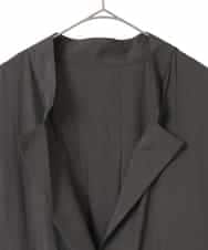 RLUED40470 HIROKO BIS GRANDE(ヒロコ ビス グランデ) ドレープワッシャーロング丈コート ダークグレー