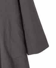 RLUED40470 HIROKO BIS GRANDE(ヒロコ ビス グランデ) ドレープワッシャーロング丈コート ダークグレー