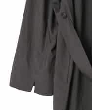 RLUED40470 HIROKO BIS GRANDE(ヒロコ ビス グランデ) ドレープワッシャーロング丈コート ダークグレー