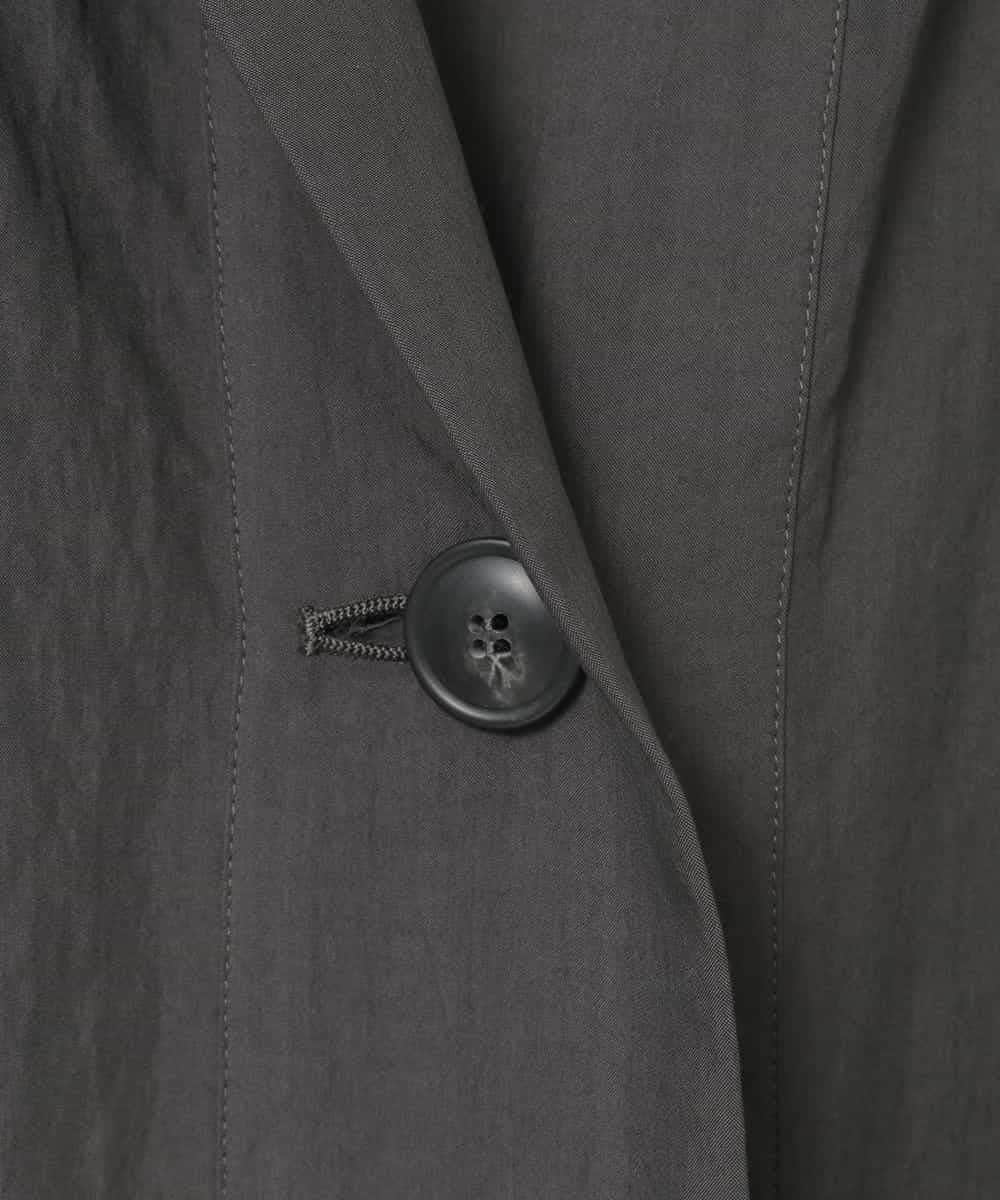 RLUED40470 HIROKO BIS GRANDE(ヒロコ ビス グランデ) ドレープワッシャーロング丈コート ダークグレー