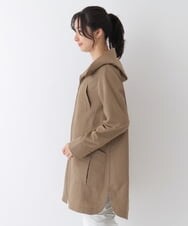 RLUES01550 HIROKO BIS GRANDE(ヒロコ ビス グランデ) ラウンドヘムステッチアクセントライトコート ベージュ