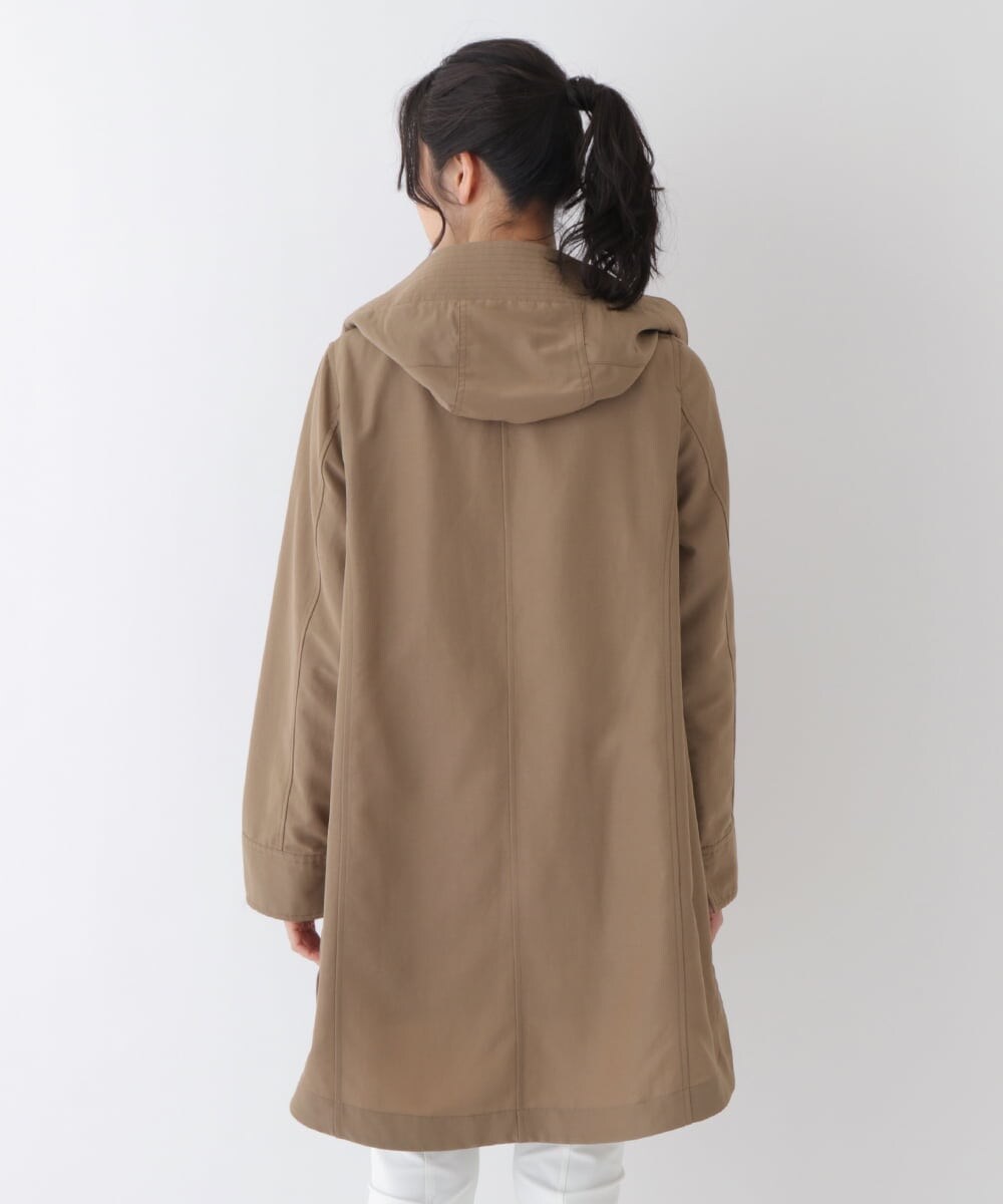 RLUES01550 HIROKO BIS GRANDE(ヒロコ ビス グランデ) ラウンドヘムステッチアクセントライトコート ベージュ