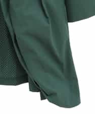 RLUEV01510 HIROKO BIS GRANDE(ヒロコ ビス グランデ) 【大きいサイズ】パンチングタフタギャザーコート /洗える グリーン