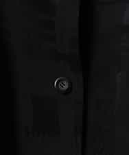 RLUEV10710 HIROKO BIS GRANDE(ヒロコ ビス グランデ) 【大きいサイズ】シャドーチェックニットジョイントコート /洗える ブラック