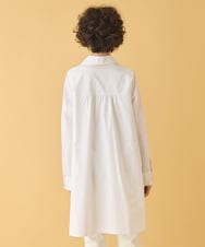 RMBAA66300 HIROKO BIS GRANDE(ヒロコ ビス グランデ) 【大きいサイズ】ボウネックチュニックシャツ /洗濯機で洗える ホワイト