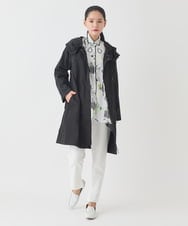 RMBDD51290 HIROKO BIS GRANDE(ヒロコ ビス グランデ) 【大きいサイズ】POPプリントストライプブラウス /洗濯機で洗える ホワイト