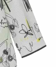 RMBDD51290 HIROKO BIS GRANDE(ヒロコ ビス グランデ) 【大きいサイズ】POPプリントストライプブラウス ホワイト