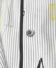 RMBDD51290 HIROKO BIS GRANDE(ヒロコ ビス グランデ) 【大きいサイズ】POPプリントストライプブラウス ホワイト