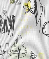 RMBDD51290 HIROKO BIS GRANDE(ヒロコ ビス グランデ) 【大きいサイズ】POPプリントストライプブラウス ホワイト