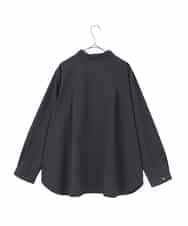 RMBDD70250 HIROKO BIS GRANDE(ヒロコ ビス グランデ) 【大きいサイズ】タックデザインタイプライターシャツ ネイビー