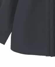 RMBDD70250 HIROKO BIS GRANDE(ヒロコ ビス グランデ) 【大きいサイズ】タックデザインタイプライターシャツ ネイビー