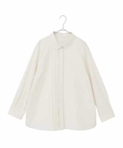 RMBDD70250 HIROKO BIS GRANDE 【大きいサイズ】タックデザインタイプライターシャツ