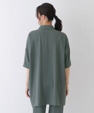 RMBFT70250 HIROKO BIS GRANDE(ヒロコ ビス グランデ) 【洗える】コンフォートオーバーシルエットシャツ カーキ