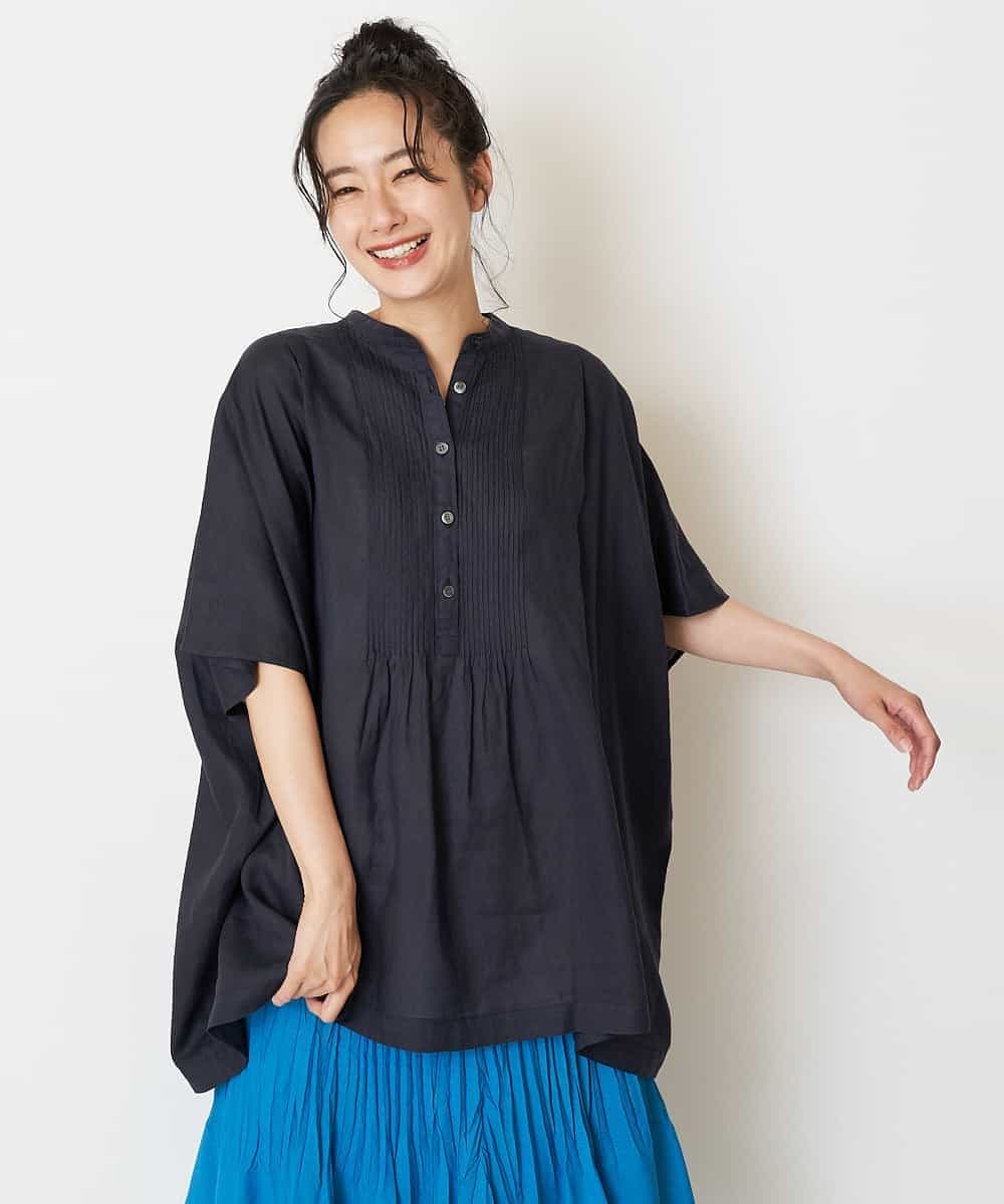 洗える リネンプルオーバーブラウス ブラウス シャツ Hiroko Bis Grande ヒロコ ビス グランデ イトキンオンラインストア