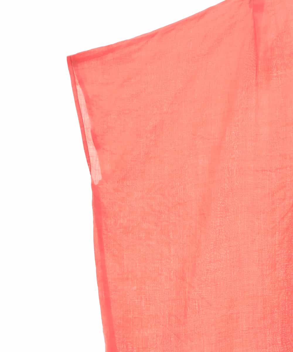 RMBGP60170 HIROKO BIS GRANDE(ヒロコ ビス グランデ) 【洗える】リネンプルオーバーブラウス ピンク