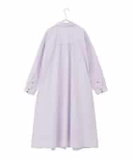 RMEDD71310 HIROKO BIS GRANDE(ヒロコ ビス グランデ) 【大きいサイズ】タイプライターシャツワンピース ラベンダー