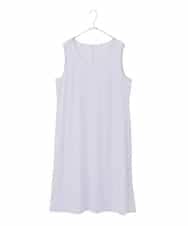 RMEDD71310 HIROKO BIS GRANDE(ヒロコ ビス グランデ) 【大きいサイズ】タイプライターシャツワンピース ラベンダー