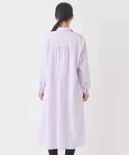 RMEDD71310 HIROKO BIS GRANDE(ヒロコ ビス グランデ) 【大きいサイズ】タイプライターシャツワンピース ラベンダー