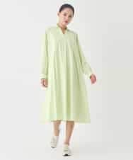 RMEDD71310 HIROKO BIS GRANDE(ヒロコ ビス グランデ) 【大きいサイズ】タイプライターシャツワンピース ラベンダー