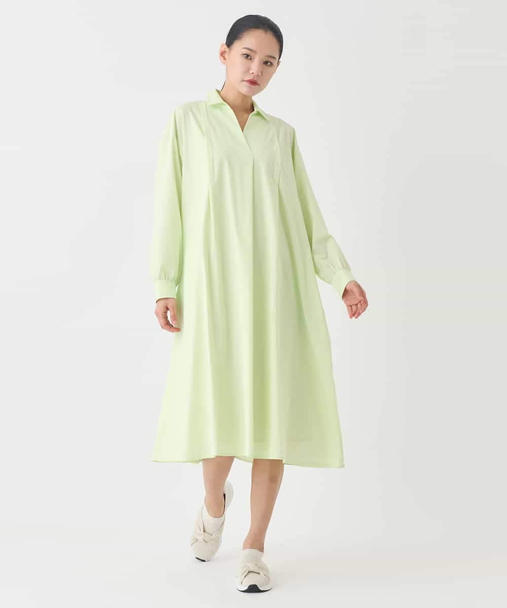 RMEDD71310 HIROKO BIS GRANDE(ヒロコ ビス グランデ) 【大きいサイズ】タイプライターシャツワンピース ラベンダー