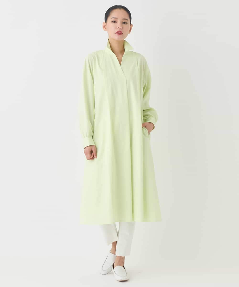 RMEDD71310 HIROKO BIS GRANDE(ヒロコ ビス グランデ) 【大きいサイズ】タイプライターシャツワンピース ラベンダー