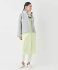 RMEDD71310 HIROKO BIS GRANDE(ヒロコ ビス グランデ) 【大きいサイズ】タイプライターシャツワンピース ラベンダー