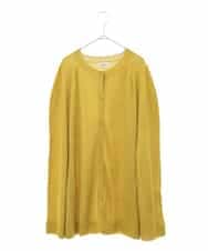 RMFAA62250 HIROKO BIS GRANDE(ヒロコ ビス グランデ) 【大きいサイズ】ホールガーメントニットカーディガン イエロー