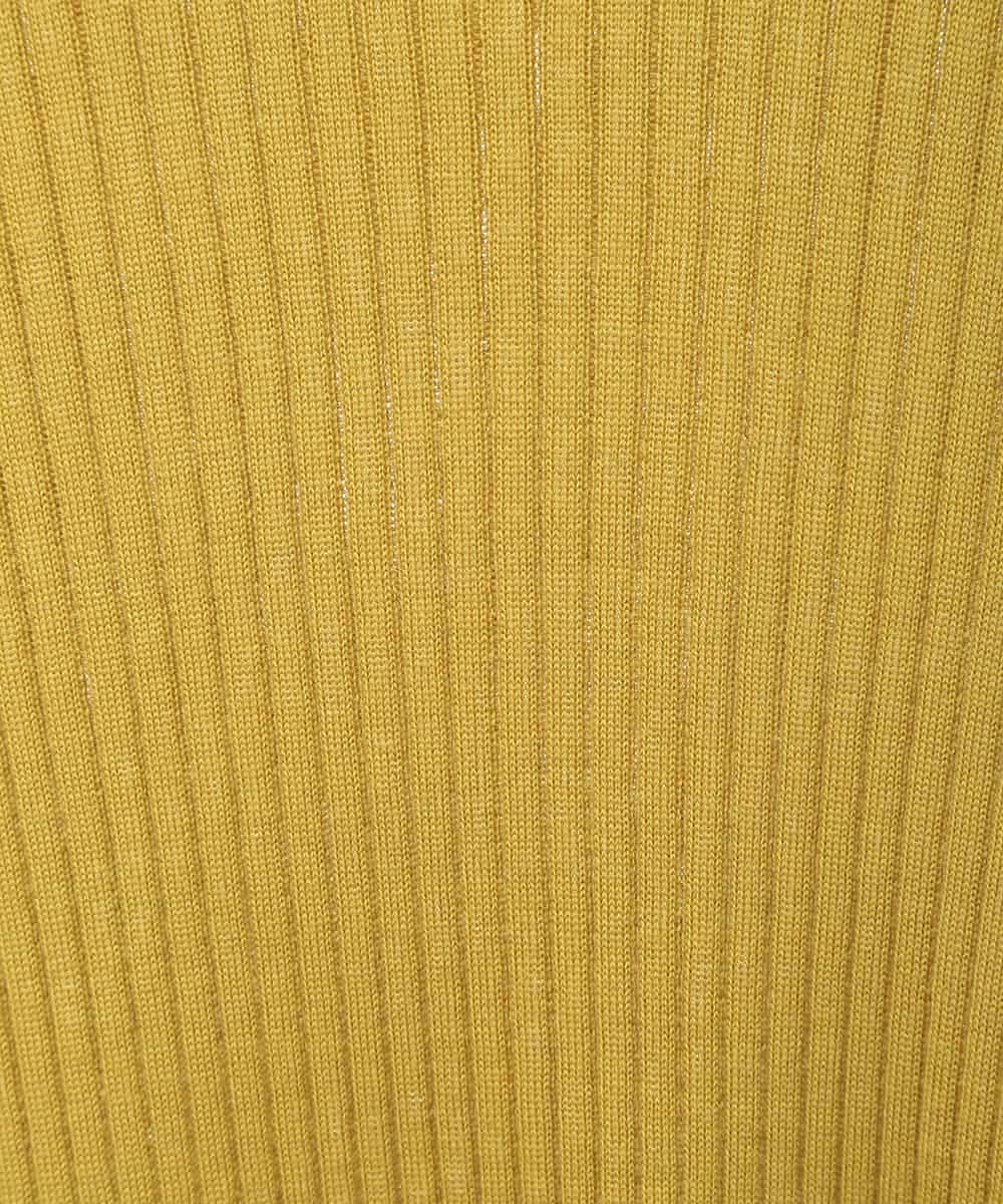 RMFAA63210 HIROKO BIS GRANDE(ヒロコ ビス グランデ) 【大きいサイズ】ホールガーメントプルオーバー イエロー