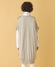 RMFAA64280 HIROKO BIS GRANDE(ヒロコ ビス グランデ) 【大きいサイズ】ホールガーメントリブニットジレ ネイビー