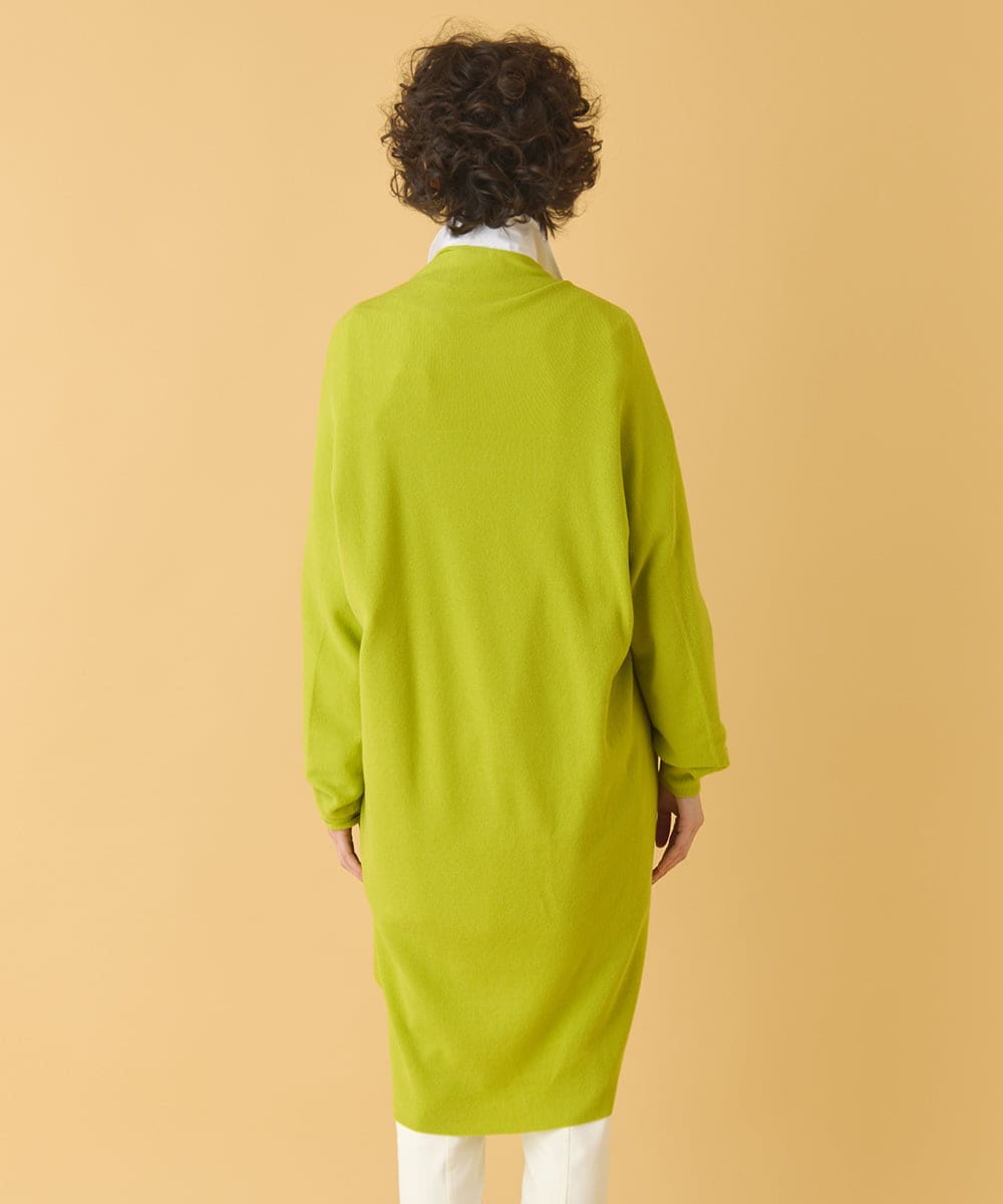 RMFAB67280 HIROKO BIS GRANDE(ヒロコ ビス グランデ) 【大きいサイズ】ホールガーメントロングカーディガン グリニッシュイエロー 