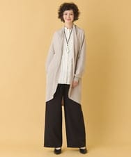 RMFAB67280 HIROKO BIS GRANDE(ヒロコ ビス グランデ) 【大きいサイズ】ホールガーメントロングカーディガン グリニッシュイエロー 